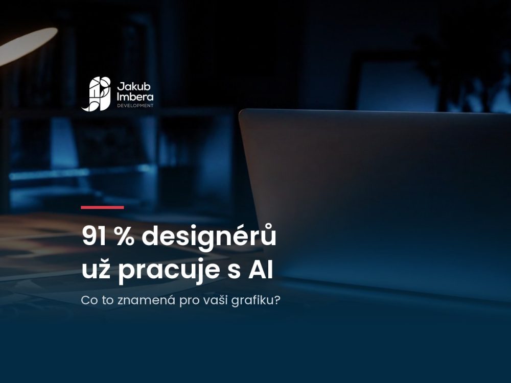 Náhled článku 91 % designérů už pracuje s AI: pracovní stůl grafika v noci s notebookem