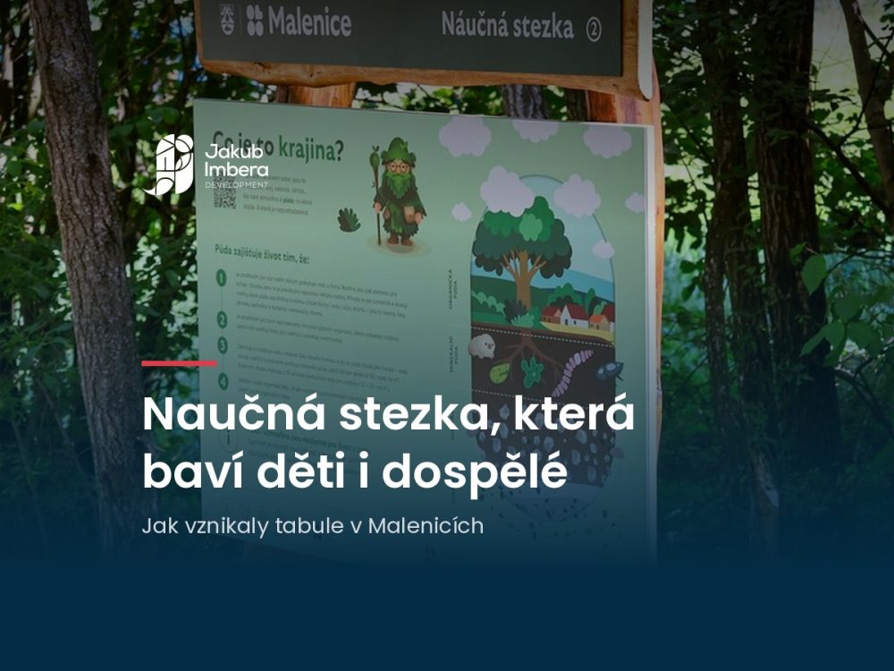 Náhled článku Naučná stezka, která baví děti i dospělé: naučná tabule Lišejníkové stezky v Malenicích