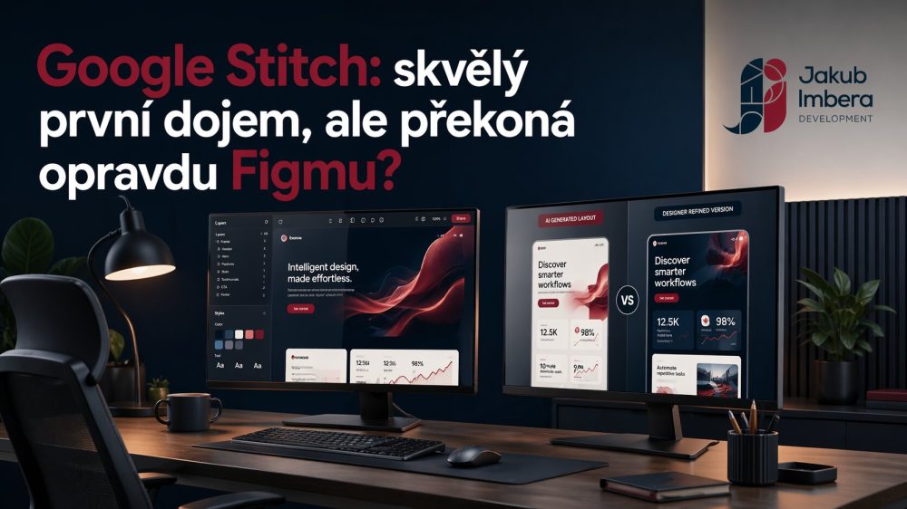 Ukázka návrhu vytvořeného v Google Stitch